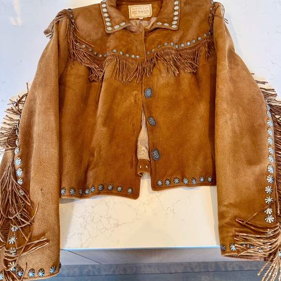 Double D Ranchwear Suede Fringe Jacket Size M - Picture 8 of 9